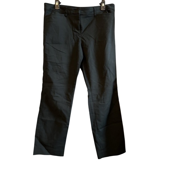 Black Dress‎ Pants Career Wear Straight Leg Office Pants - Picture 1 of 4